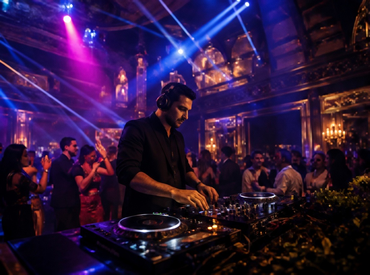 DJ Performing at a Party